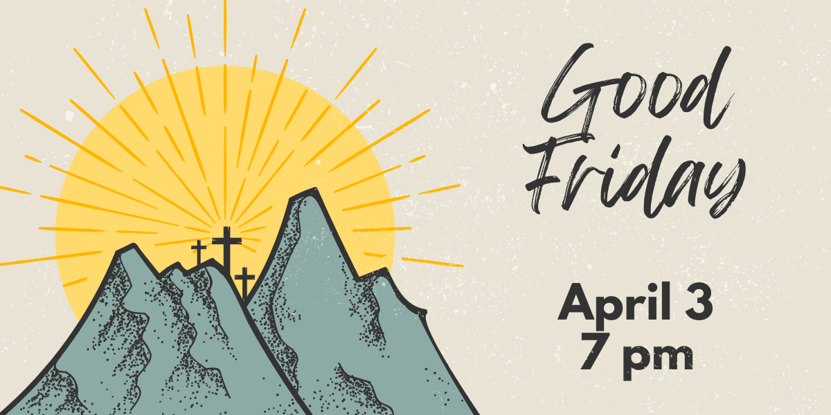 Brown Black Minimalist Good Friday Greetings Facebook Post (1600 x 400 px) (1200 x 600 px)